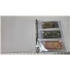 Image 1 : Binder of 6 assorted Canadian bills - various years