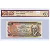 Image 1 : 1975 Canadian $100.00 bill BCS graded UNC 60 - Crow/Bouey