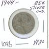 Image 1 : 1944 Canadian 25¢ VF-20 - silver