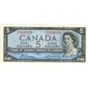 Image 1 : Near Uncirculated 1954 Canada $5 Bill - B/X2532578 Beattie/Rasminsky