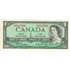 Image 1 : Near Uncirculated 1954 Canada $1 Bill - O/Z3633990 Beattie/Rasminsky