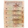 Image 1 : Lot of Circulated 1986 Canada $2 Bills - Thiessen/Crow