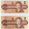 Image 5 : Lot of Circulated 1986 Canada $2 Bills - Thiessen/Crow