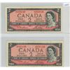 Image 1 : Lot of Circulated 1954 Canada $2 Bills - Bouey/Lawson
