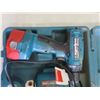 Image 2 : 2 Makita Drills with batteries & charger & case
