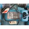 Image 4 : 2 Makita Drills with batteries & charger & case