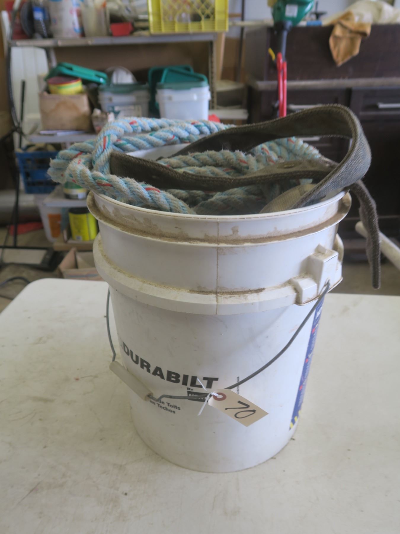 Bucket of ropes