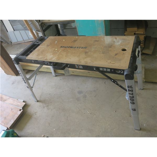 Collapsible Tool Bench With Electrical Outlets 49 x 20 x 31 Collapsible tool bench with electrical outlets 49 x 20 x 31