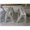 Image 1 : Pair of 2ft Aluminum saw horses
