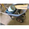 Image 2 : Wheel Barrel with first aid kit, gulf clubs & etc.