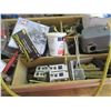 Image 4 : Wooden Box with contents: Electrical Parts/supplies