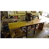 Image 1 : Rockwell radial arm saw with work bench 8ft x 26.5inch x 34”inches