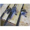 Image 4 : 4 vintage fishing rods with 3 reels