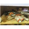 Image 2 : Large Assortment of Caulking guns, stains, finishes, etc. (partial containers)