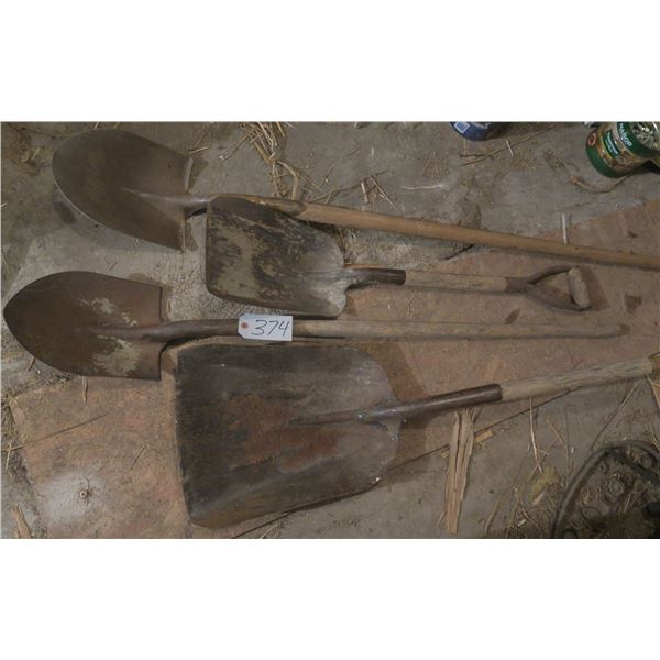 Lot of Assorted shovels