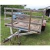 Image 2 : Homebuilt Trailer with wooden sides - Tandem axle 14ft x 7ft - VIN: SK400406071
