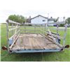 Image 5 : Homebuilt Trailer with wooden sides - Tandem axle 14ft x 7ft - VIN: SK400406071
