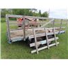 Image 6 : Homebuilt Trailer with wooden sides - Tandem axle 14ft x 7ft - VIN: SK400406071