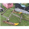 Image 2 : Wooden Box sled with metal ski's & frame base (37.75" x 48")