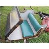 Image 6 : Wooden Box sled with metal ski's & frame base (37.75" x 48")