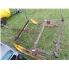 Image 8 : Wooden Box sled with metal ski's & frame base (37.75" x 48")