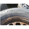 Image 3 : Set of four Nokian 265-60R18 on 5 bolt steel rims
