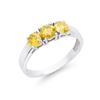 Image 2 : 14KT White Gold 1.26ctw Yellow Diamond Ring