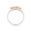 Image 3 : 14KT White Gold 1.26ctw Yellow Diamond Ring