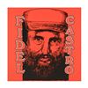 Image 1 : Steve Kaufman (1960-2010) "Fidel Castro" Original Serigraph on Canvas