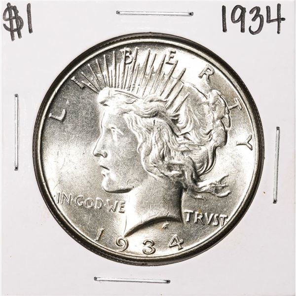 1934 $1 Peace Silver Dollar Coin