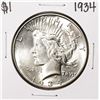 Image 1 : 1934 $1 Peace Silver Dollar Coin