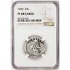 Image 1 : 1960 Proof Washington Quarter Coin NGC PF68 Cameo