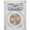 Image 1 : 1936 Columbia Centennial Half Dollar Coin PCGS MS65