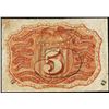 Image 2 : 1863 Second Issue Five Cents Fractional Currency Note