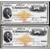 Image 1 : Lot of (2) 1879 First National Bank of Chicago, Illinois Notes