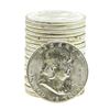 Image 1 : Roll of (20) Brilliant Uncirculated 1954 Franklin Half Dollar Coins