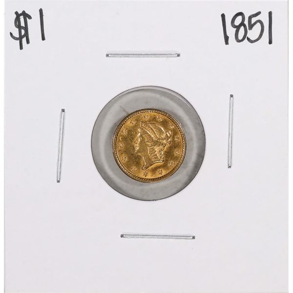 1851 $1 Liberty Head Gold Dollar Coin