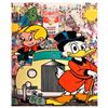 Image 1 : Jozza "Scrooge McDuck" Original Mixed Media on Canvas