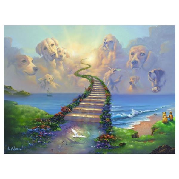 Jim Warren "Remembering The Rainbow Bridge" Limited Edition Giclee On Canvas