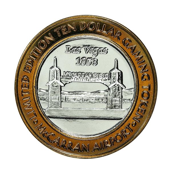 .999 Silver McCarran International Airport Las Vegas, NV $10 Limited Casino Token