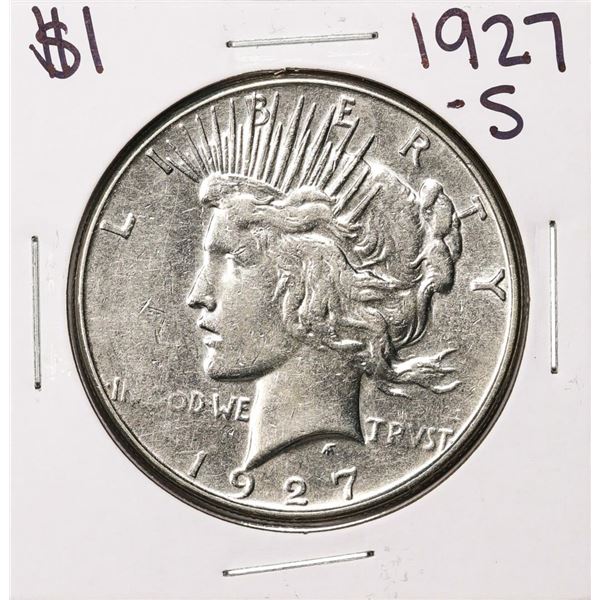 1927-S $1 Peace Silver Dollar Coin