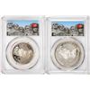 Image 1 : Lot of 1991-S Mount Rushmore Clad Half Dollar & Silver Dollar Coins PCGS PR69DCAM