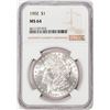 Image 1 : 1902 $1 Morgan Silver Dollar Coin NGC MS64