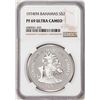 Image 1 : 1974FM $2 Bahamas Proof Shield Flamingo Silver Coin NGC PF69 Ultra Cameo