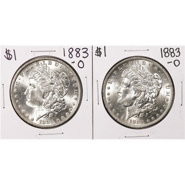 Lot of (2) 1883-O $1 Morgan Silver Dollar Coins