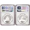 Image 2 : Lot of (2) 2016 China 10 Yuan Silver Panda Coins NGC MS69 One of First 30,000 Struck