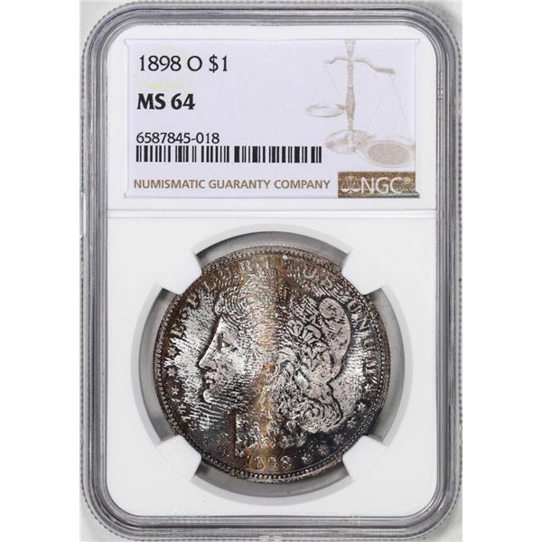 1898-O $1 Morgan Silver Dollar Coin NGC MS64