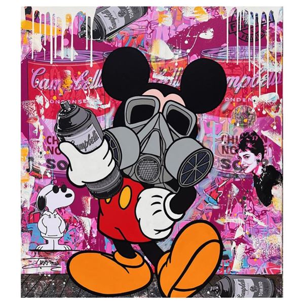 Jozza "The Mask" Original Mixed Media on Canvas