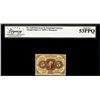 Image 1 : 1862 First Issue 5 Cents Fractional Currency Note Fr.1230 Legacy About New 53PPQ