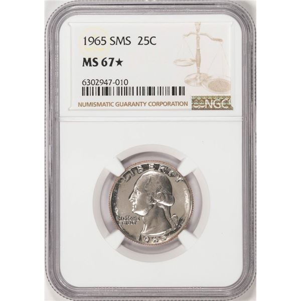 1965 SMS Washington Quarter Coin NGC MS67* Star